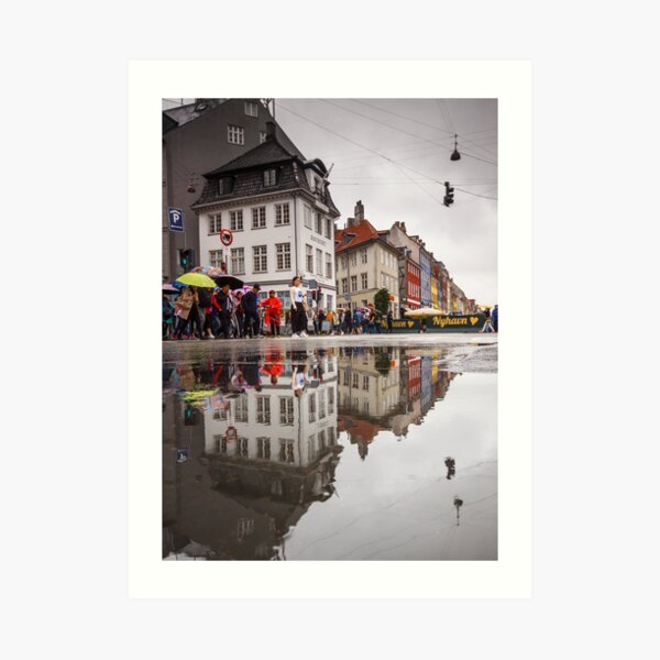 Rainy day reflections Art Print