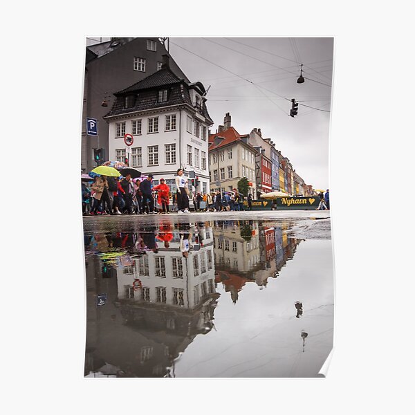 Rainy day reflections Poster