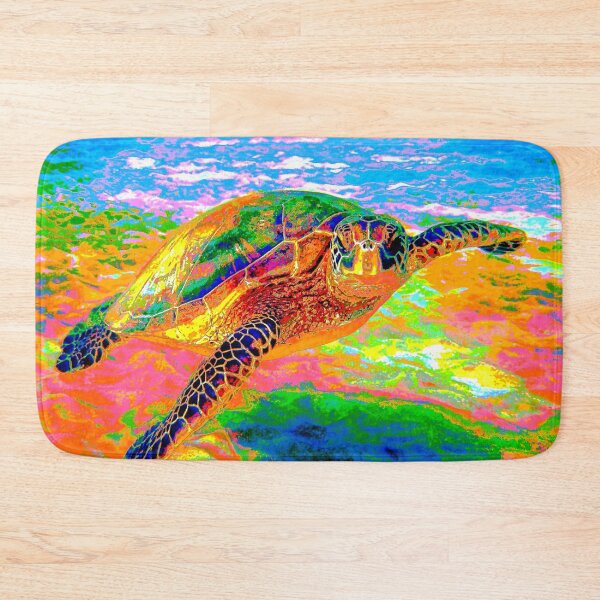 Item preview, Rainbow Sea Turtle designed and sold by Bad Habits Lounge Studio.