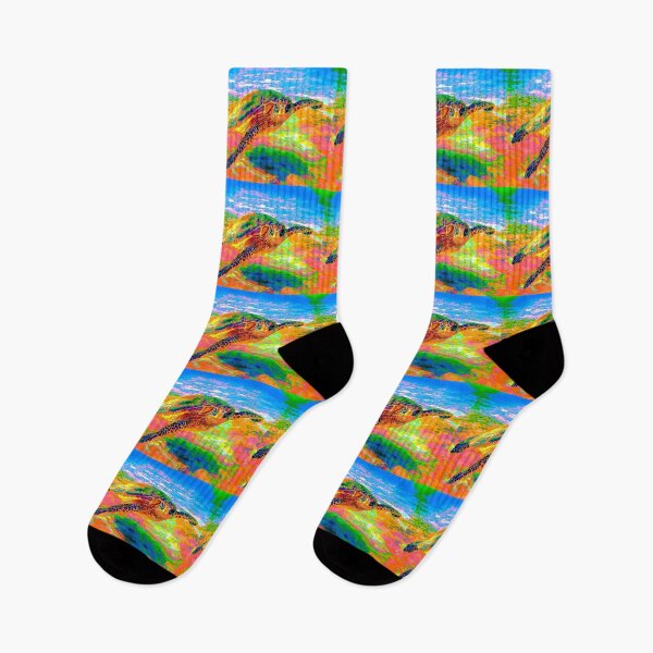 Item preview, Rainbow Sea Turtle designed and sold by Bad Habits Lounge Studio.