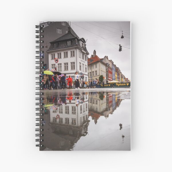 Rainy day reflections Spiral Notebook