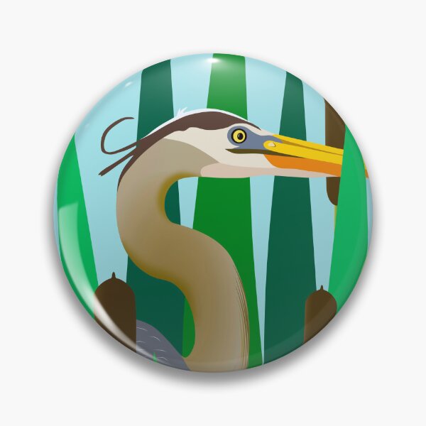 Item preview, A Heron Fishing in the Reeds designed and sold by OutOfNowhere.