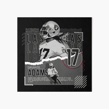 Davante Adams Home Jersey Art Board Print for Sale by