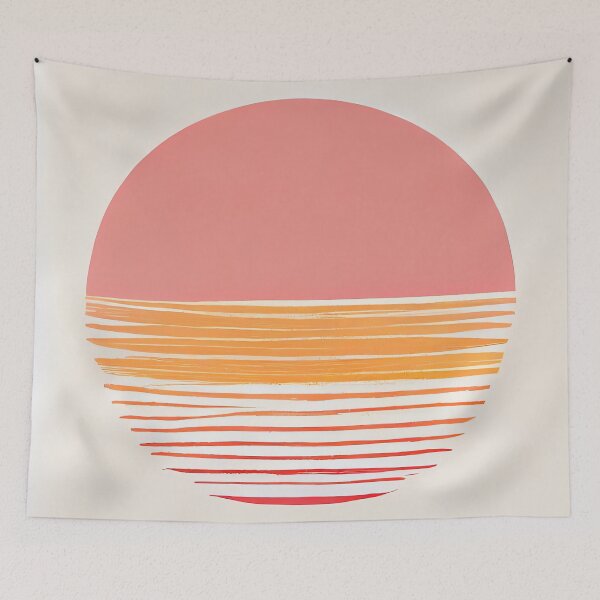 Item preview, Boho Beach Pink Sunset designed and sold by BohoHaven.
