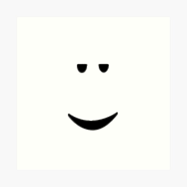 Chill Face Art Prints Redbubble - roblox chill face emoji meanings