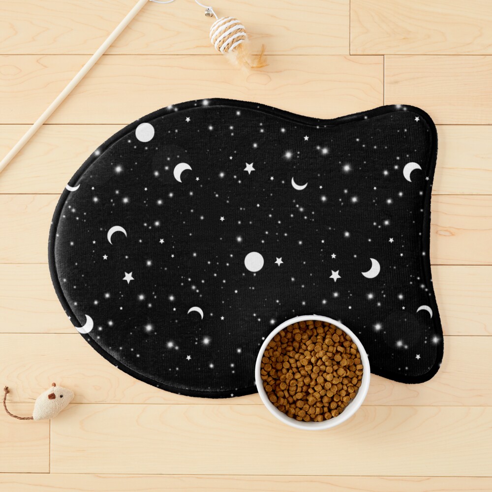 Black Universe Pet Mat