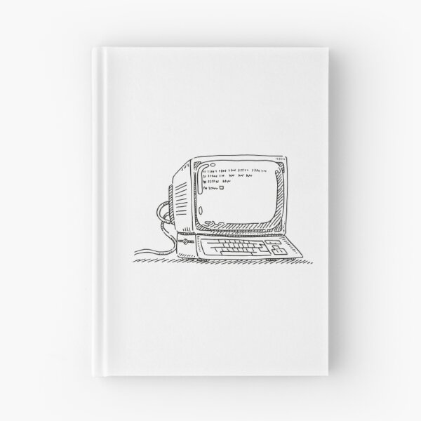 Item preview, Old Computer 80s Hand Drawn Tandy 80s Geek Gamer designed and sold by MediTees.