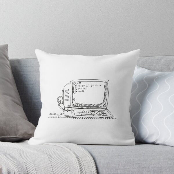 Item preview, Old Computer 80s Hand Drawn Tandy 80s  Geek Gamer  designed and sold by MediTees.