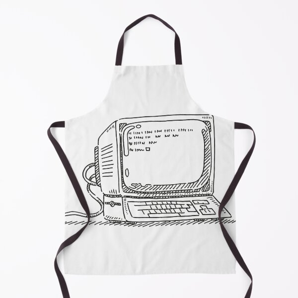 Item preview, Old Computer 80s Hand Drawn Tandy 80s Geek Gamer designed and sold by MediTees.