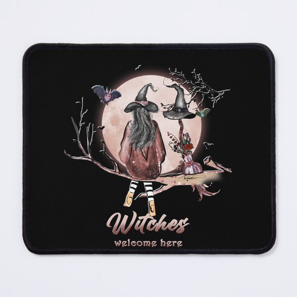 Item preview, Witch and her broom Halloween illustration designed and sold by TipTopTapo.