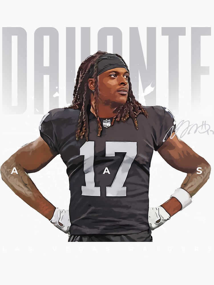 Davante Adams Raiders Sticker for Sale by ryanclark12