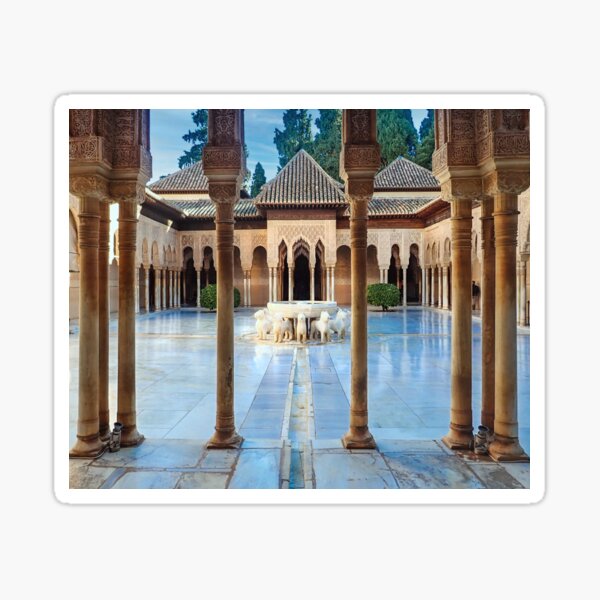 Alhambra Courtyard of the Lions Sticker