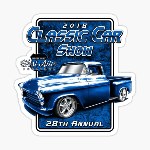 2018 Downtown West Allis Classic Car Show Sticker