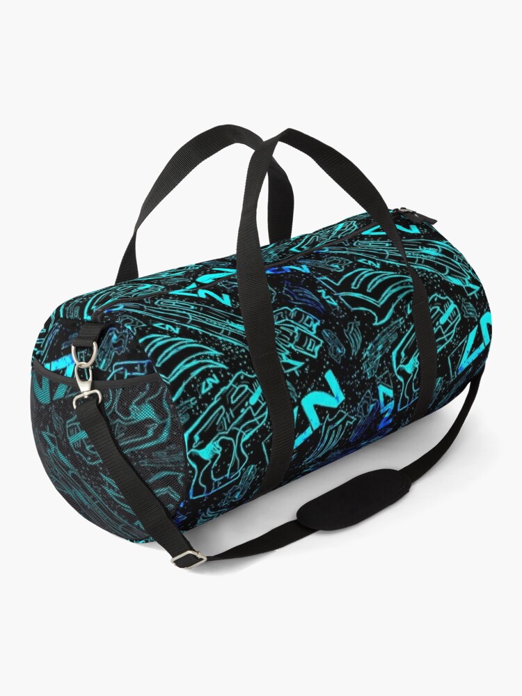 Thumbnail 2 of 3, Duffle Bag, Paragon Shepard Pattern | Effect Mass Gaming Gamer Sci-Fi designed and sold by SugaredTea.