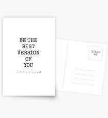 Be The Best Version Of You Quote Postcards