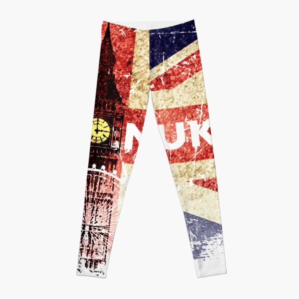 Union Jack British England UK Flag Leggings