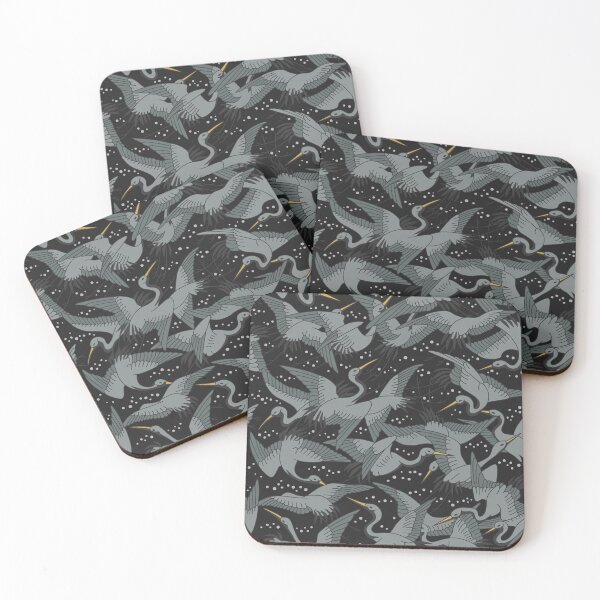 Item preview, The night skies full of Japanese cranes designed and sold by runcatrun.
