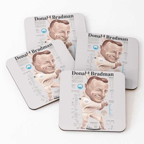 Item preview, Don Bradman records artwork designed and sold by redyellowish.