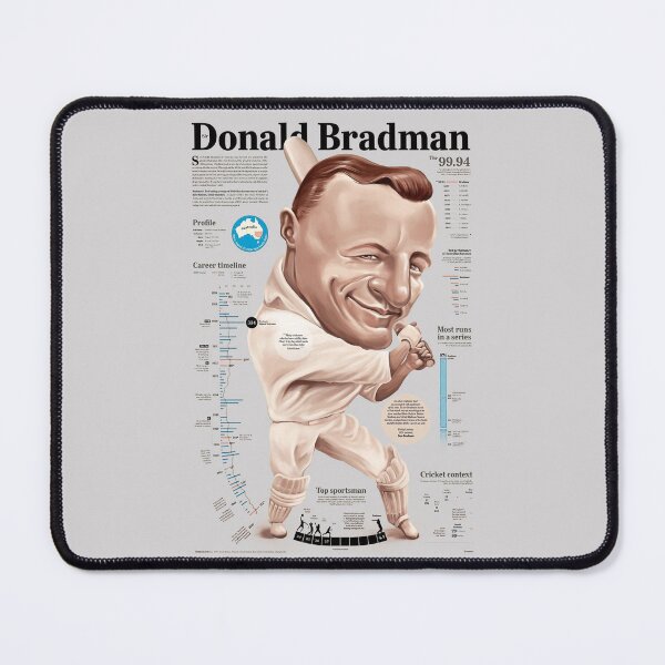 Item preview, Don Bradman records artwork designed and sold by redyellowish.