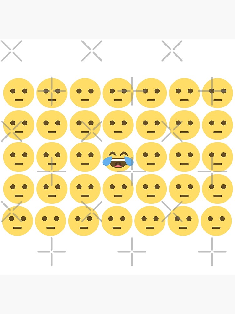 "The Only One Laughing Emojis" Poster for Sale by ParagTravels Redbubble