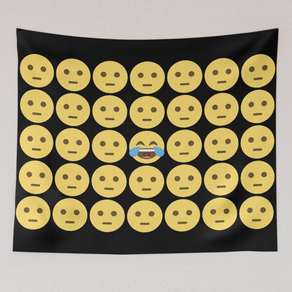 Item preview, The Only One Laughing Emojis designed and sold by Parag's Travel Shop.