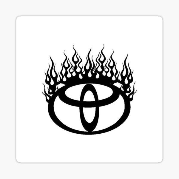 "Toyota logo design " Sticker for Sale by EmiratesToday Redbubble