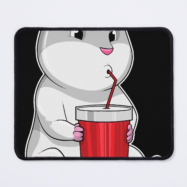 Item preview, Hamster with Mug & Drinking straw T-Shirt designed and sold by charleeneel.