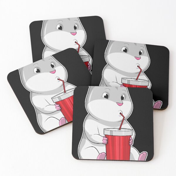 Item preview, Hamster with Mug & Drinking straw T-Shirt designed and sold by charleeneel.