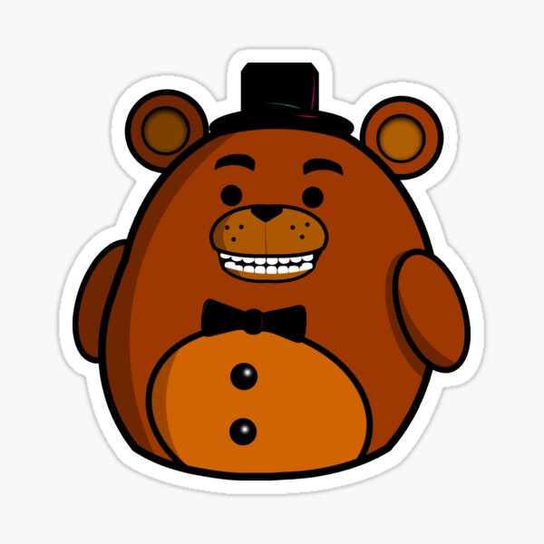 "Freddy Fazbear Squishmallow / Five Nights at Freddys fanart" Sticker for Sale by xaritha