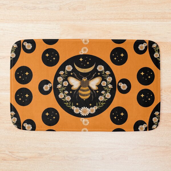 Item preview,  Bee and Flowers and Moon designed and sold by fatydesignspace.