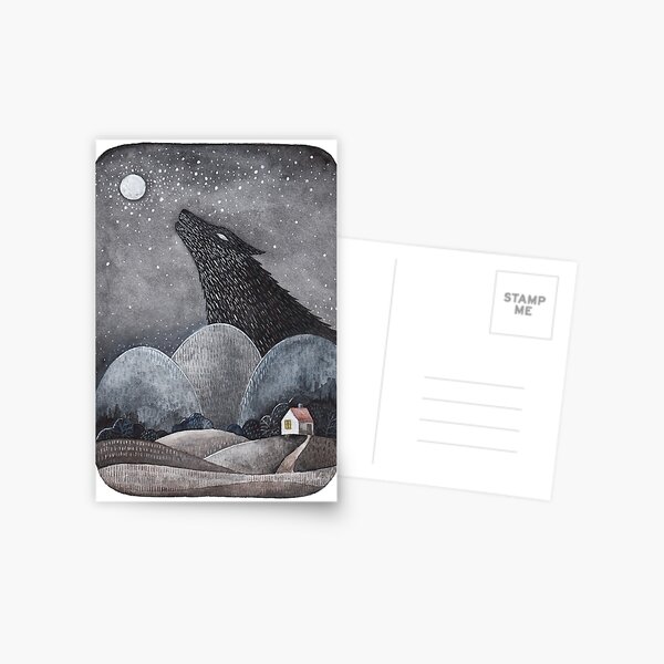 Big Bad Wolf Postcard