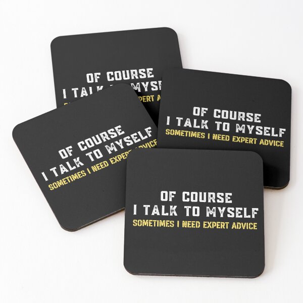 Item preview, Vintage Ofcourse I talk to myself Sometimes I need expert advice Bold Typography  designed and sold by X-Trends.