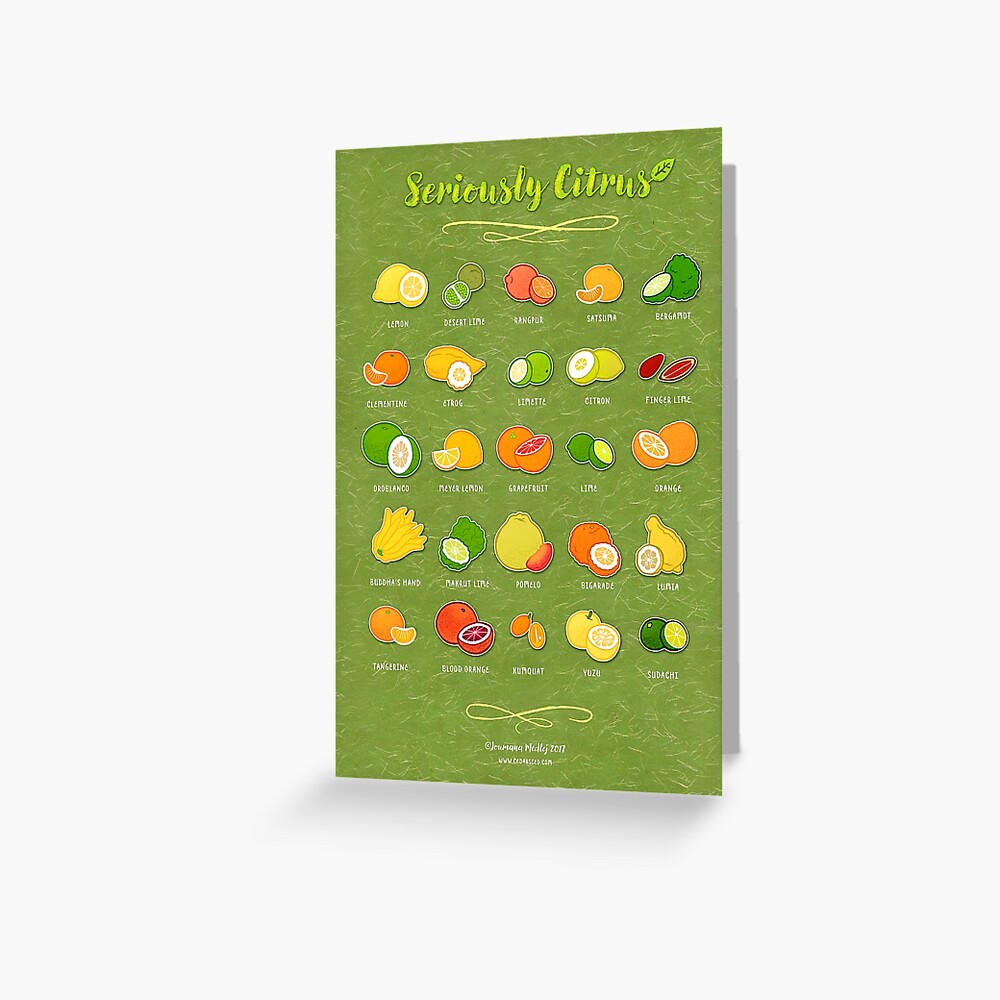 Seriously Citrus Greeting Card