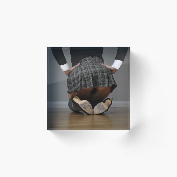 college girl 2 - medium resolution Acrylic Block