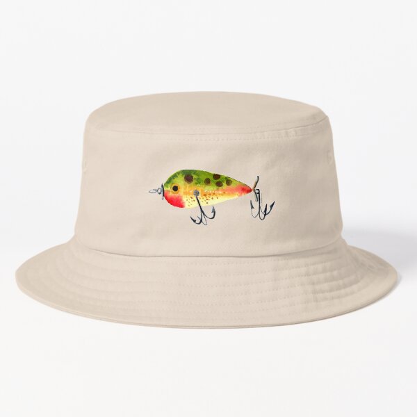 Vintage Fishing Lures Bucket Hat for Sale by LIMEZINNIASDES