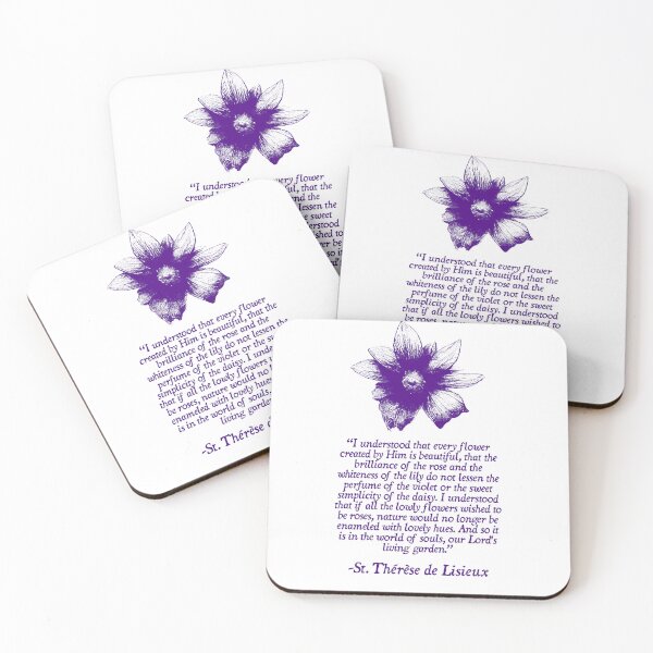 Item preview, Every Flower is Beautiful (St. Thérèse de Lisieux) designed and sold by NuminousYes.