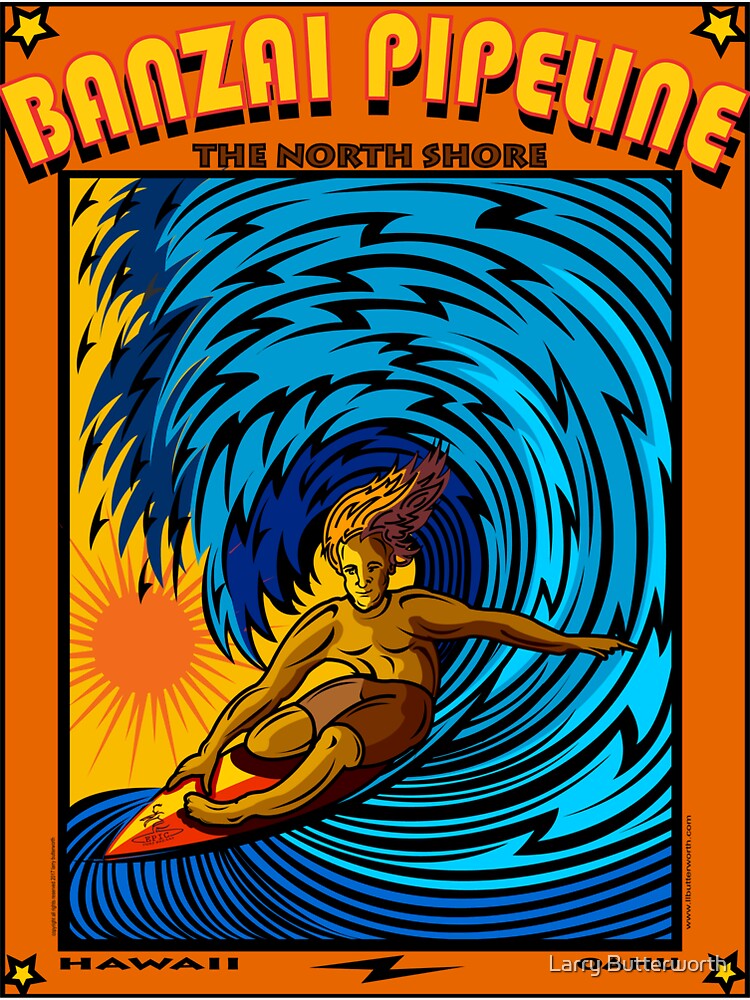 "BANZAI PIPELINE NORTH SHORE OAHU HAWAII" Sticker for Sale by theoatman