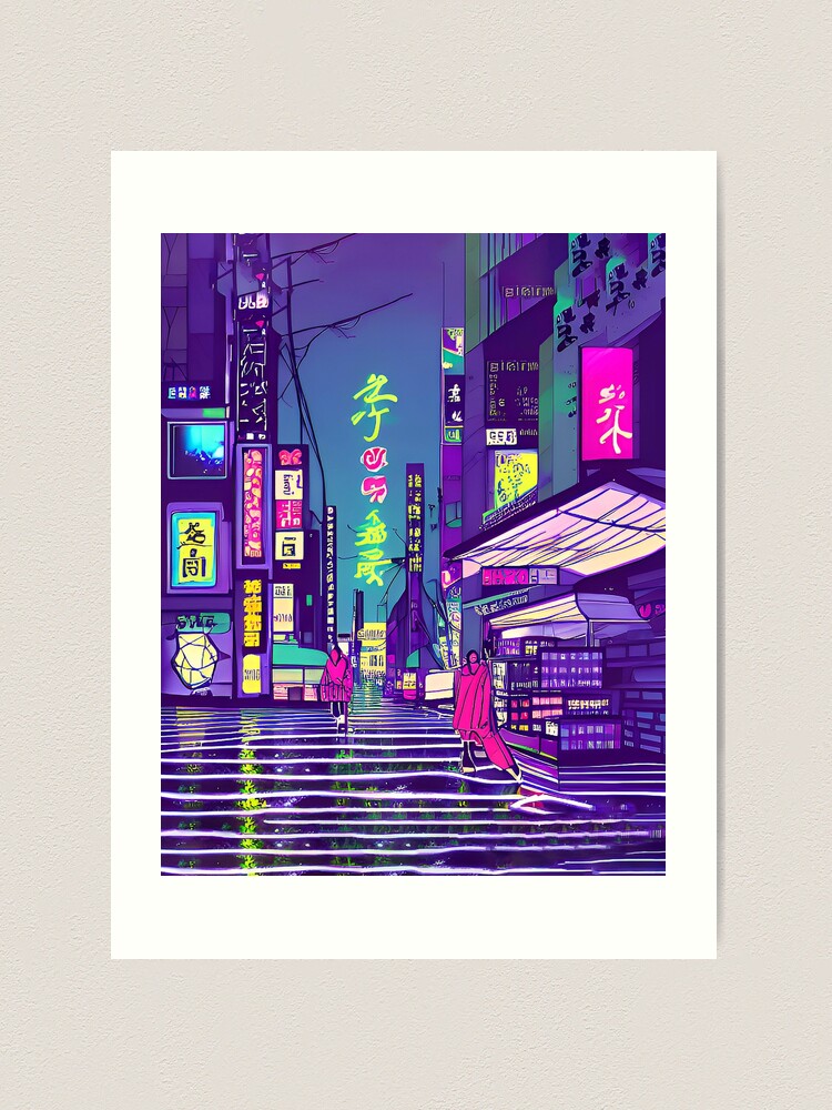 Vaporwave Street Tokyo | Art Print