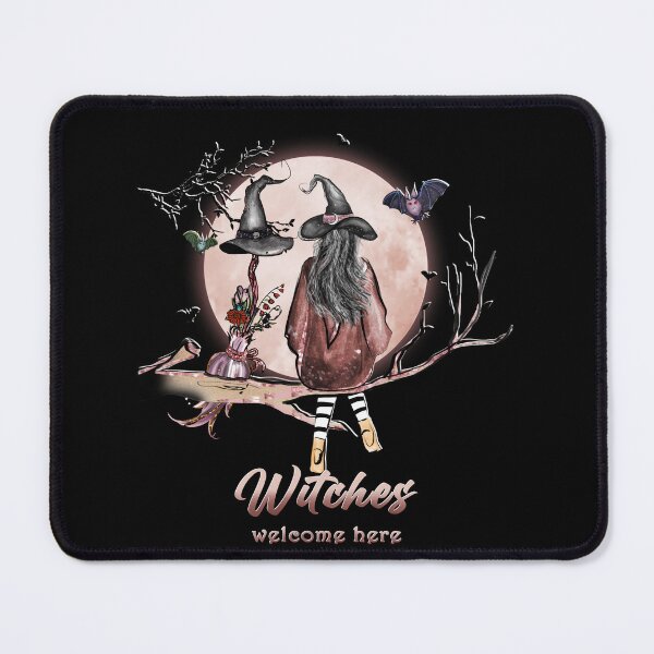 Item preview, Witch and her broom Halloween illustration designed and sold by TipTopTapo.