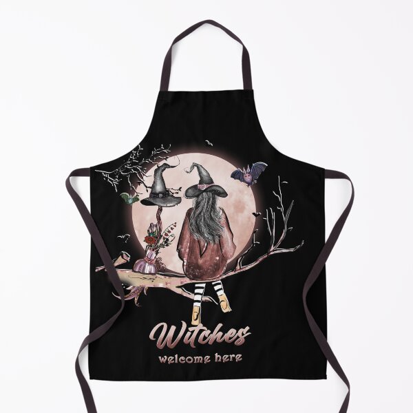 Item preview, Witch and her broom Halloween illustration designed and sold by TipTopTapo.
