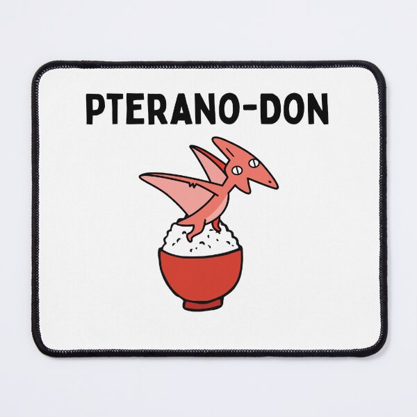 Item preview, Katsu-don Gyu-don Pterano-don | Oyaji Gyagu (Japanese Dad Jokes) | Cartoon Pteranodon | Funny Dino Print designed and sold by KonnichiwaStore.