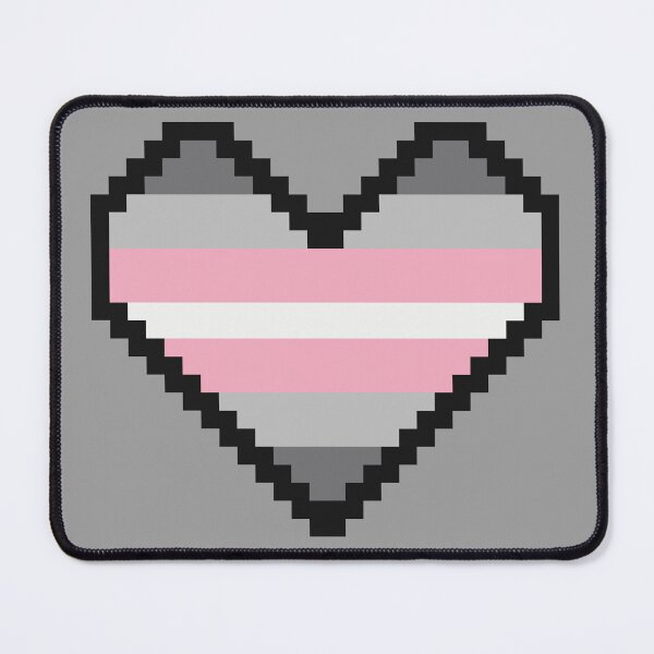 Aperçu de l'œuvre Pixel Art Pride Heart - demi-fille créée et vendue par GoldThornGuild.