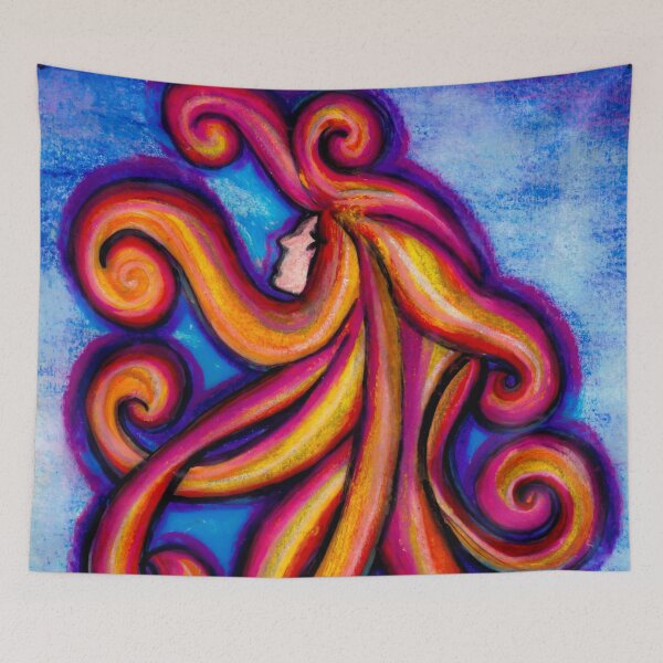 Item preview, Head with Curly Hair designed and sold by Nalinne Jones.