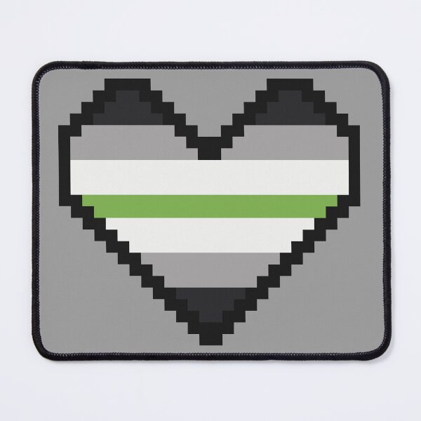 Artikelvorschau, Pixel Art Pride Heart - Agender entworfen und verkauft von GoldThornGuild.
