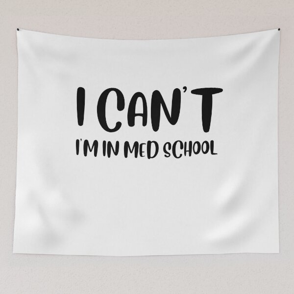 Item preview, I Can´t i m in med school mask designed and sold by seriesxanime.