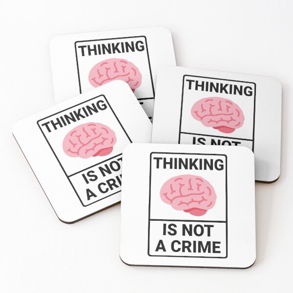 Item preview, Thinking Is Not A Crime designed and sold by AndreMonthy.