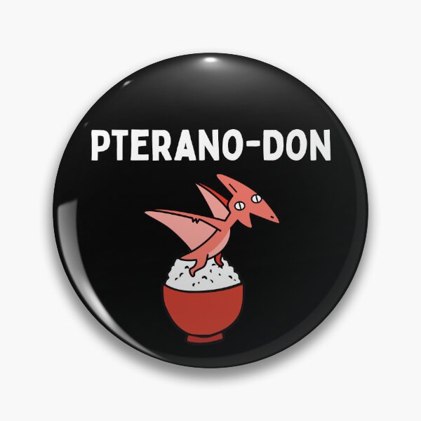 Item preview, Katsu-don Gyu-don Pterano-don | Oyaji Gyagu (Japanese Dad Jokes) | Cartoon Pteranodon | Funny Dino Print designed and sold by KonnichiwaStore.