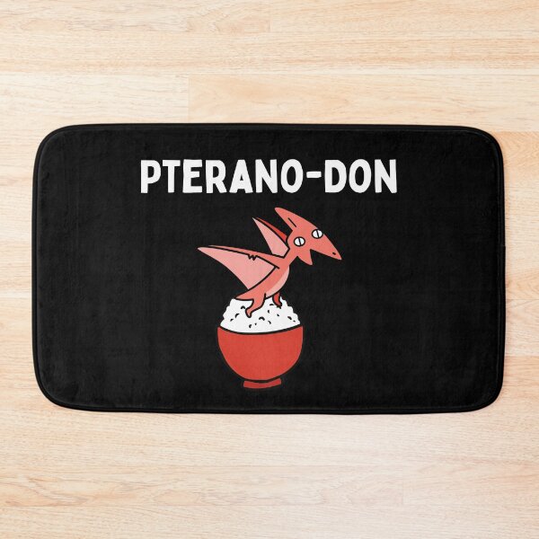 Item preview, Katsu-don Gyu-don Pterano-don | Oyaji Gyagu (Japanese Dad Jokes) | Cartoon Pteranodon | Funny Dino Print designed and sold by KonnichiwaStore.