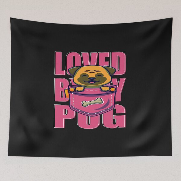 Item preview, Loved By My Pug Pug In Heart designed and sold by Pugstuff.