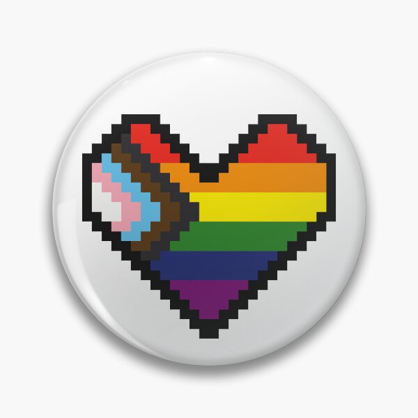 Aperçu de l'œuvre Pixel Art Pride Heart - progrès créée et vendue par GoldThornGuild.
